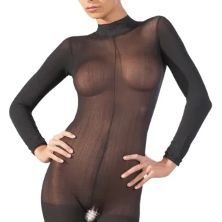 NO:XQSE Catsuit s dlhým rukávom, otvorený rozkrok