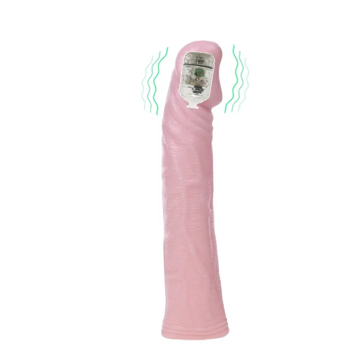 Silikónový návlek na penis s vibráciou – Obrázok 4