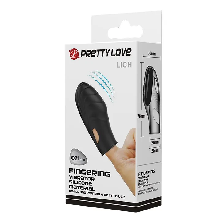 Pretty Love Lich – vibračná násadka na prst – Obrázok 3