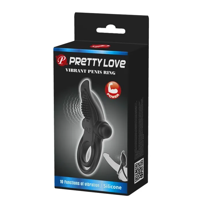 Pretty Love Vibrant Penis Ring – vibračný krúžok na penis – Obrázok 9