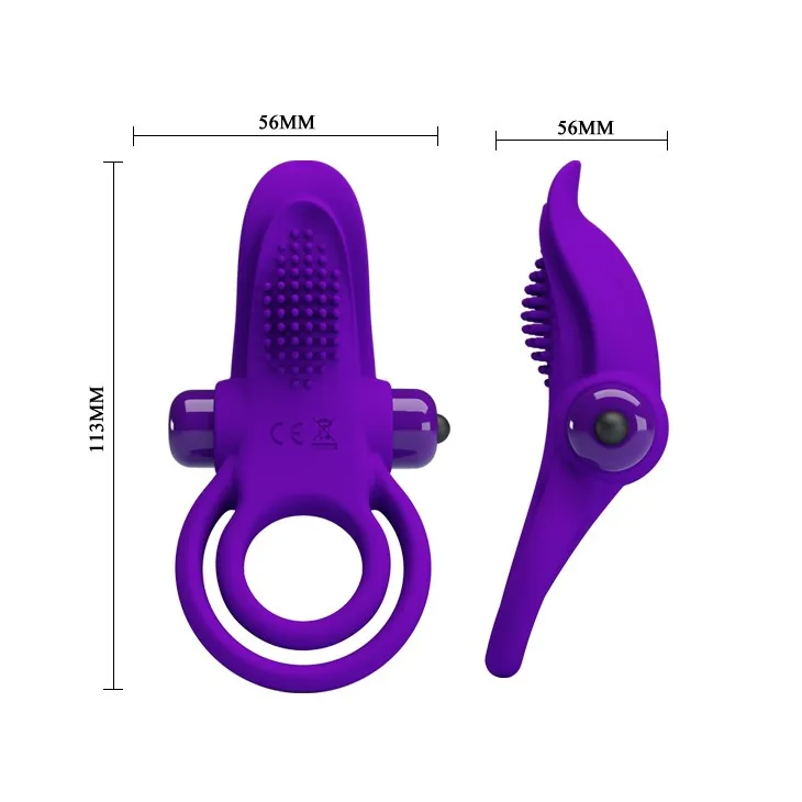 Pretty Love Vibrant Penis Ring – vibračný krúžok na penis – Obrázok 6