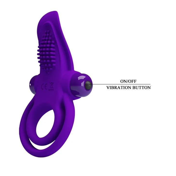 Pretty Love Vibrant Penis Ring – vibračný krúžok na penis – Obrázok 7