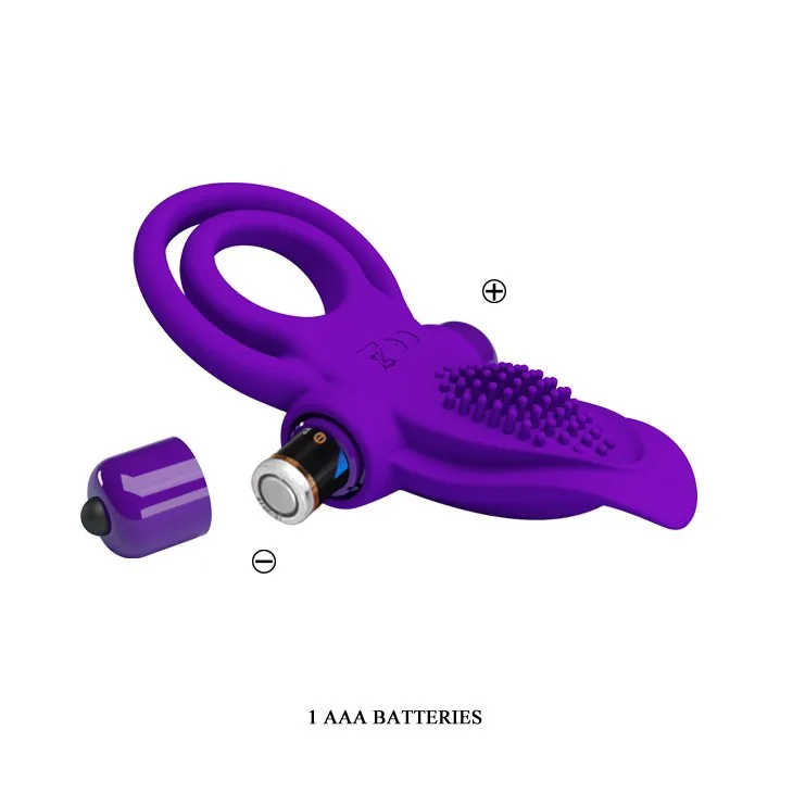 Pretty Love Vibrant Penis Ring – vibračný krúžok na penis – Obrázok 8