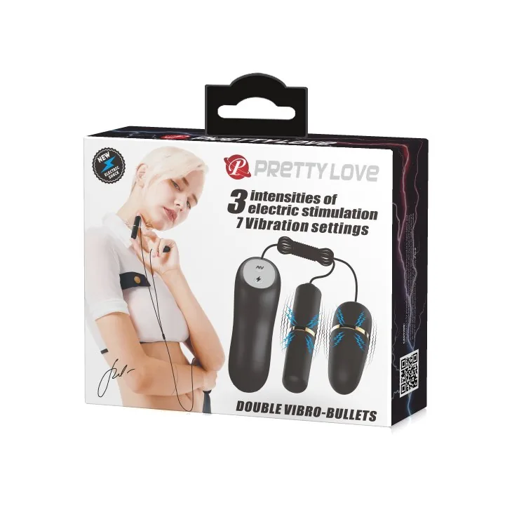 Vibračné vajíčko Pretty Love Double Vibrobullets