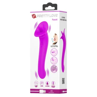 Vibrátor s jazýčkom Pretty Love Faust