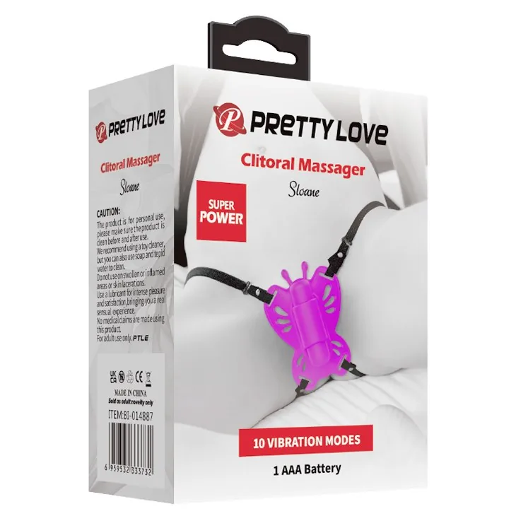 Vibračný motýlik Pretty Love Clit Sloane