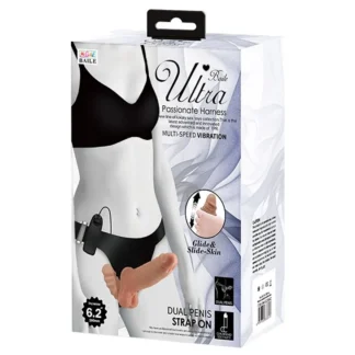 Dvojité dildo strapon Ultra Passionate Harness