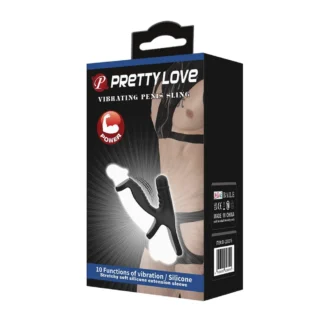 Vibračný návlek na penis Pretty Love – Penis Sling