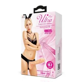 Strap-on vibrátor Ultra Passionate Harness (9")