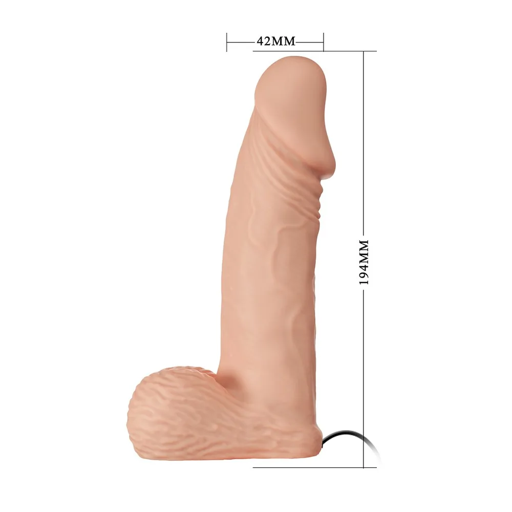 Strap-on vibrátor Ultra Passionate Harness (9" žilnatý) – Obrázok 10