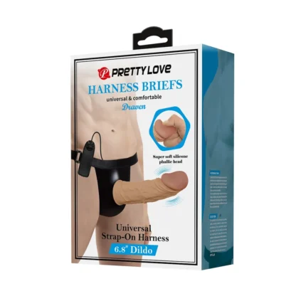 Vibračný strap-on Pretty Love Harness Briefs