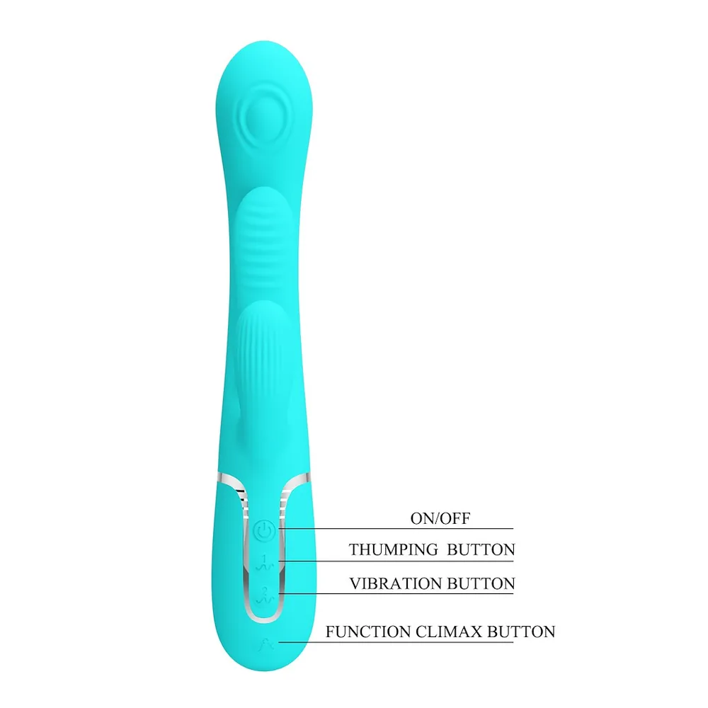 Vibrátor Pretty Love Twinkled Tenders – tyrkysový – Obrázok 10