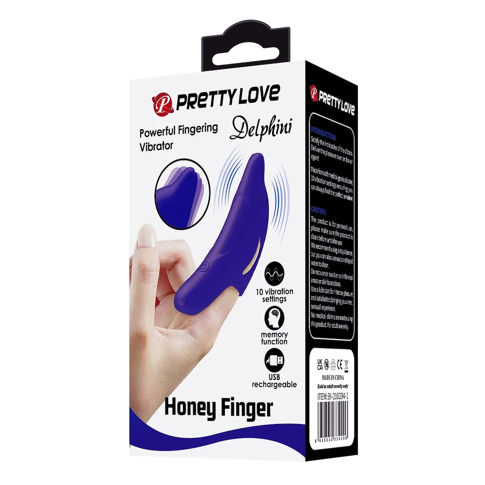Návlek na prst Pretty Love Delphini – silikónový vibrátor