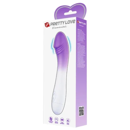 Vibrátor Pretty Love Elemental – bielo-fialový