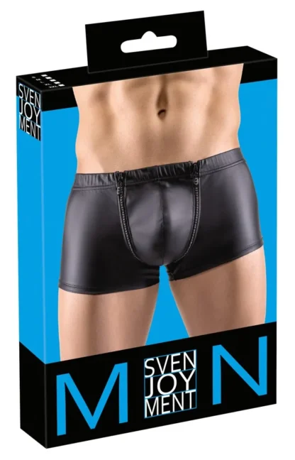 Svenjoyment - pánske nohavičky s ozdobnými zipsami (čierne)