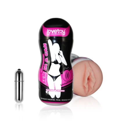 Masturbátor Sex in a Can (s vibráciami)