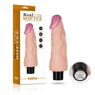 Vibračné dildo Real Softee (18 cm)