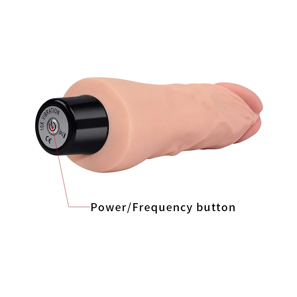 Vibračné dildo Real Softee (18 cm) – Obrázok 6