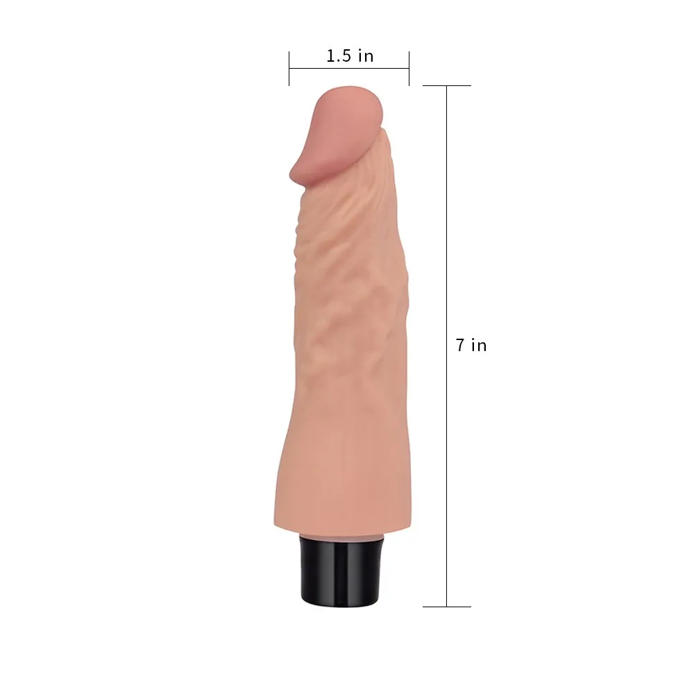 Vibračné dildo Real Softee (18 cm) – Obrázok 7