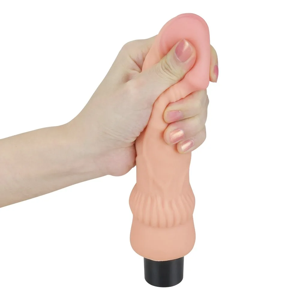 Vibračné dildo Real Softee (20 cm) – Obrázok 6