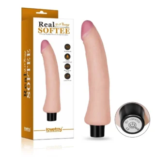 Vibračné dildo Real Softee (23 cm)