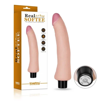 Vibračné dildo Real Softee (23 cm)