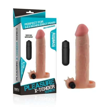 Návlek na penis Pleasure X Tender Add 3