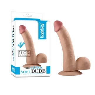 Realistické dildo The Ultra Soft Dude 8,8 palca