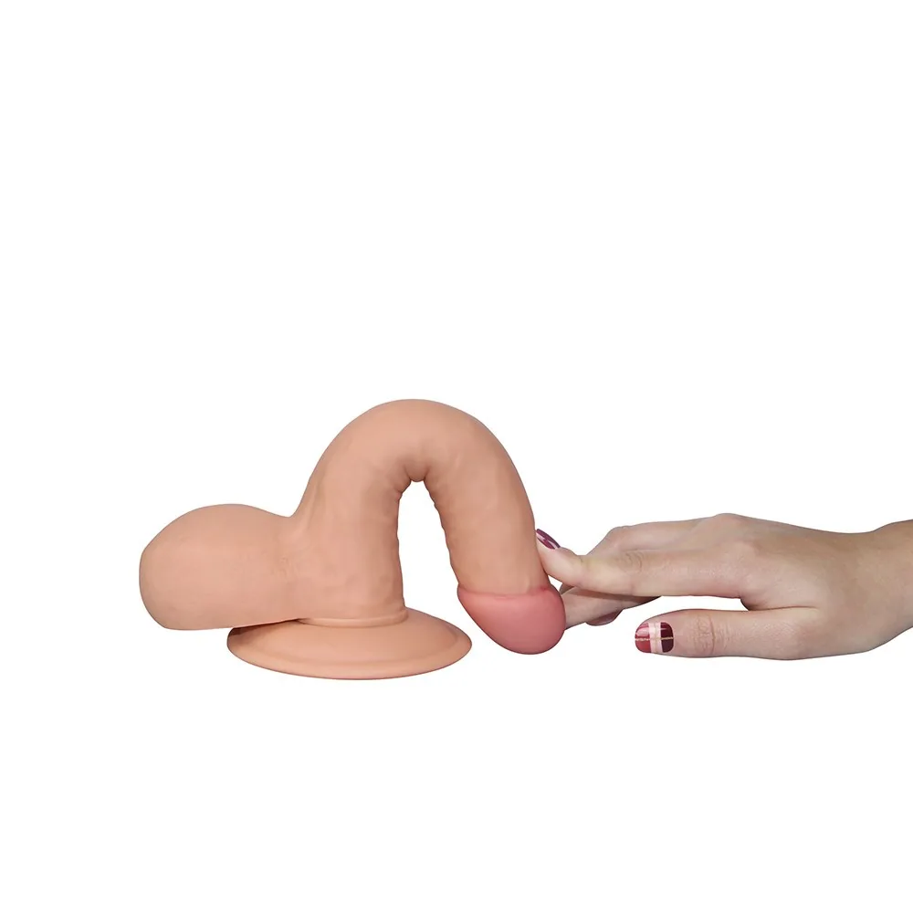 Realistické dildo The Ultra Soft Dude 7,5 palca – Obrázok 3