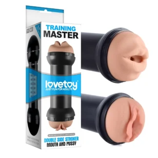 Masturbátor Double Side Stroker – ústa a vagína