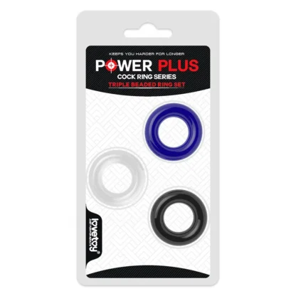 Erekčné krúžky Power Plus (sada 3 ks)