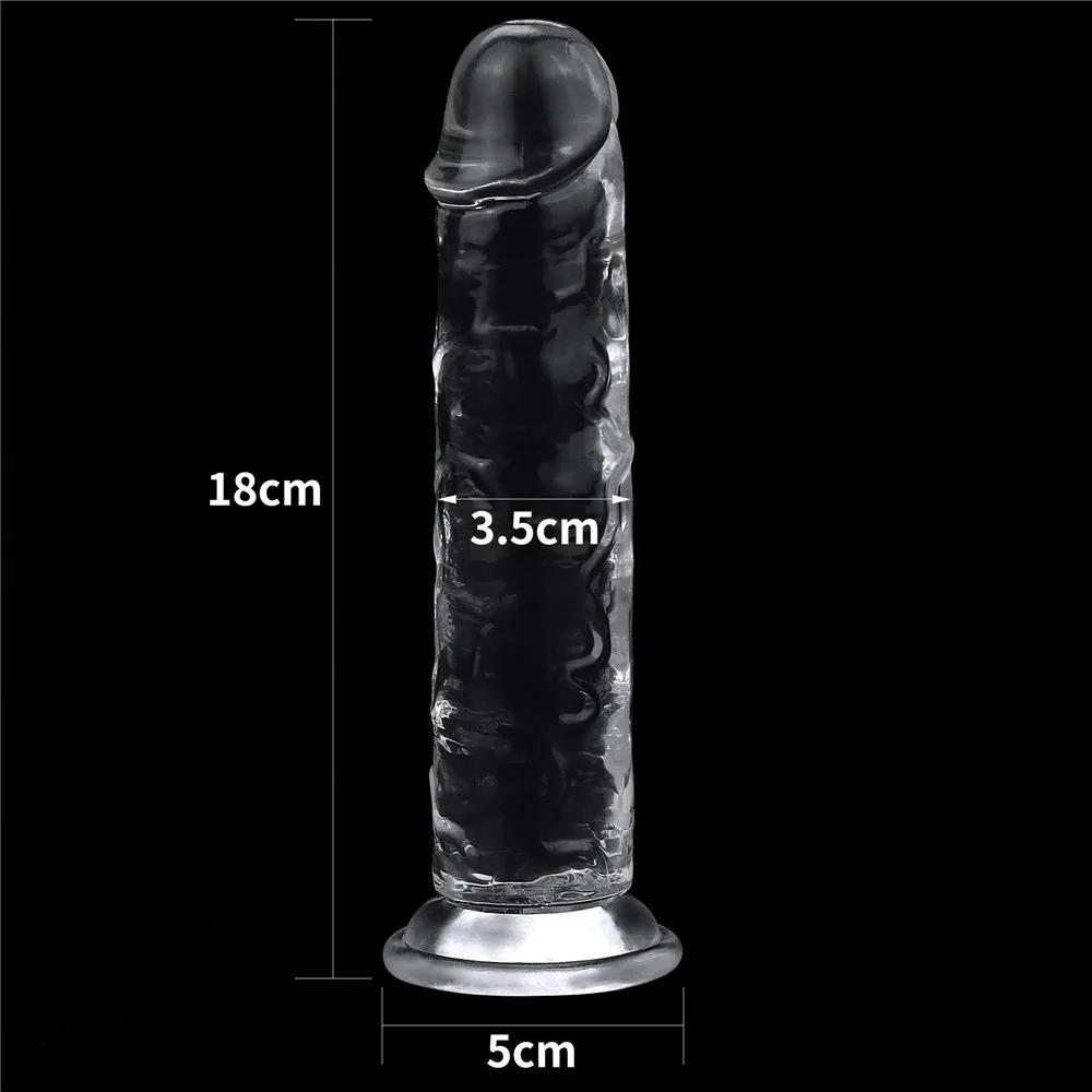 Dildo Flawless Clear 7,0'' – Obrázok 7