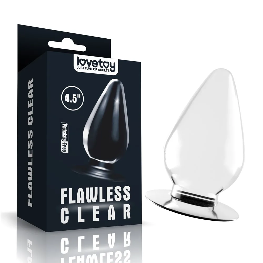 Análny kolík Flawless Clear Anal Plug 4,5''