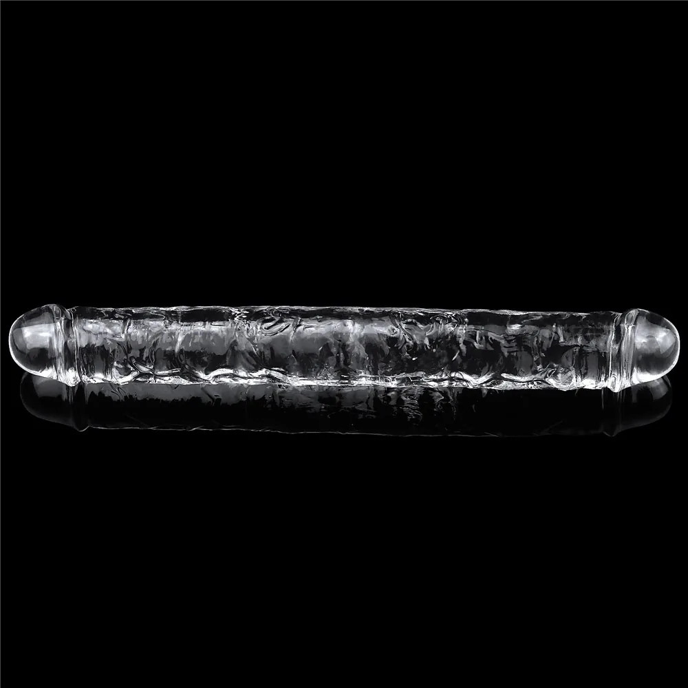 Obojstranné dildo Flawless Clear Double Dildo 12'' – Obrázok 2