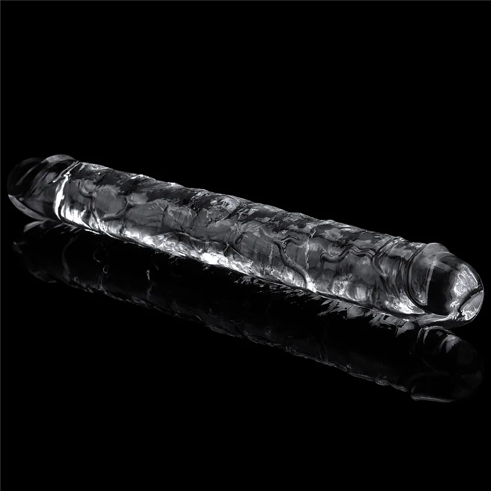Obojstranné dildo Flawless Clear Double Dildo 12'' – Obrázok 3