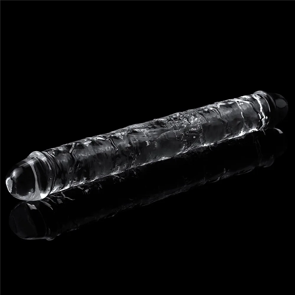 Obojstranné dildo Flawless Clear Double Dildo 12'' – Obrázok 4