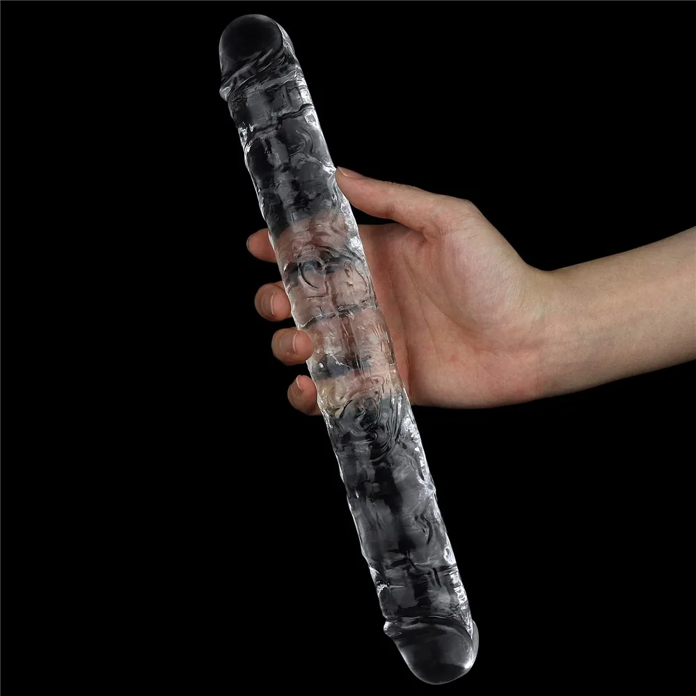 Obojstranné dildo Flawless Clear Double Dildo 12'' – Obrázok 5