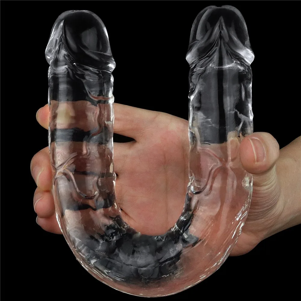 Obojstranné dildo Flawless Clear Double Dildo 12'' – Obrázok 6