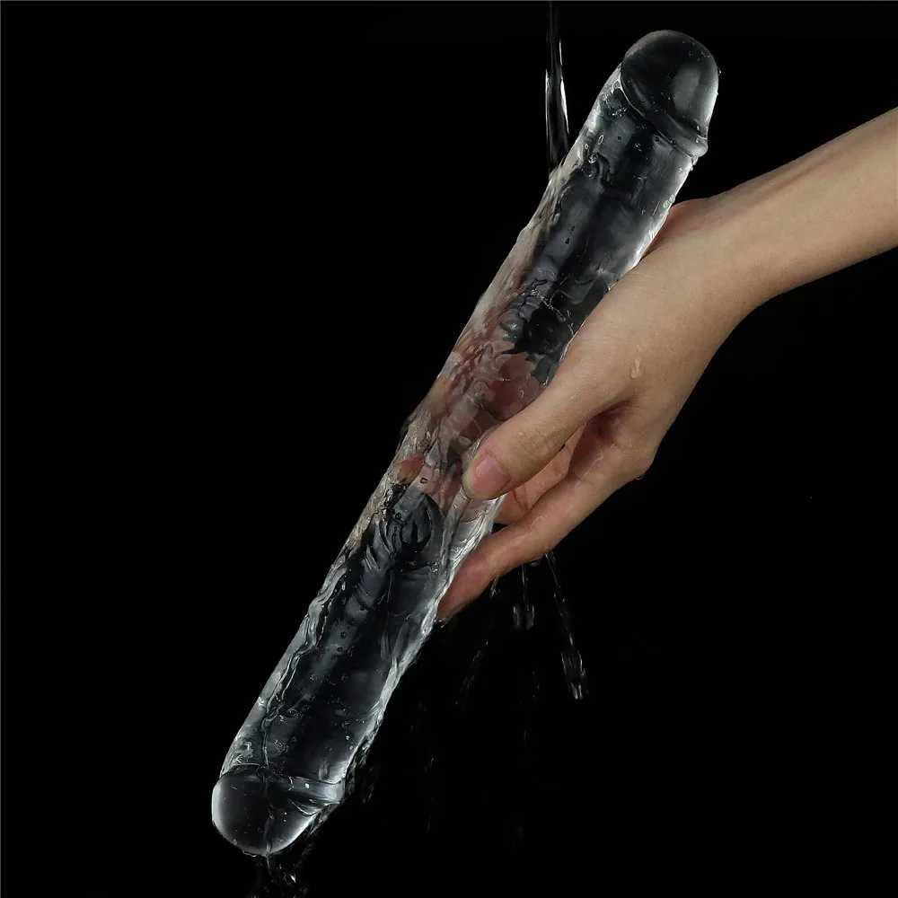Obojstranné dildo Flawless Clear Double Dildo 12'' – Obrázok 8