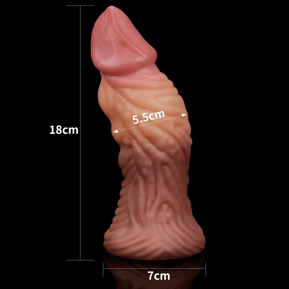 Analný kolík Dual Layered Platinum Silicone 7.0'' – Obrázok 13