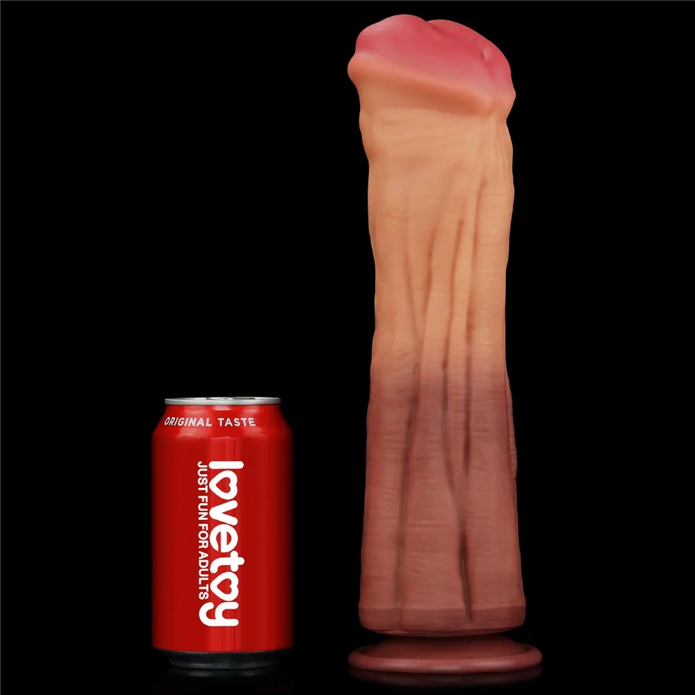 Dildo 12'' Dual Layered Platinum Silicone – Obrázok 6