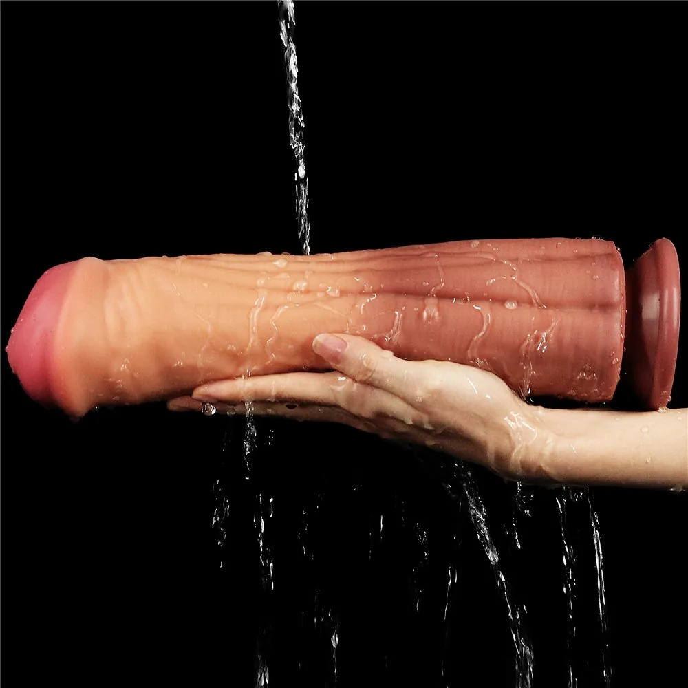 Dildo 12'' Dual Layered Platinum Silicone – Obrázok 9