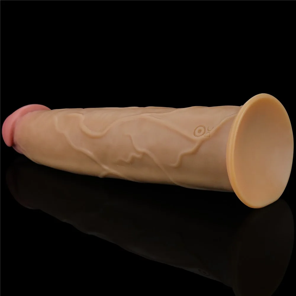 Vibrátor Lovetoy Dual Layered Platinum Silicone Rotator 9" – Obrázok 8