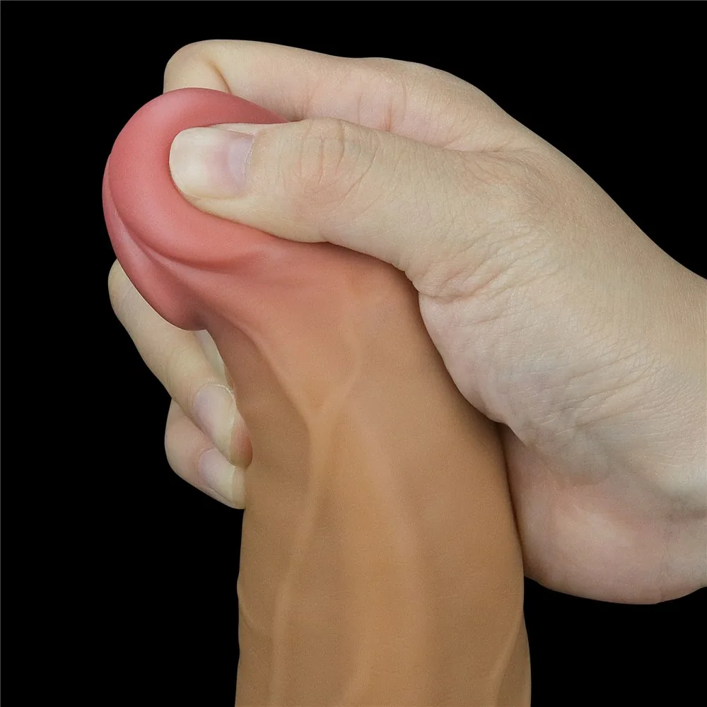 Vibrátor Lovetoy Dual Layered Platinum Silicone Rotator 9" – Obrázok 10