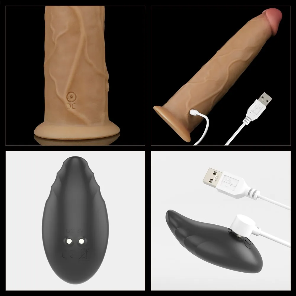 Vibrátor Lovetoy Dual Layered Platinum Silicone Rotator 9" – Obrázok 23