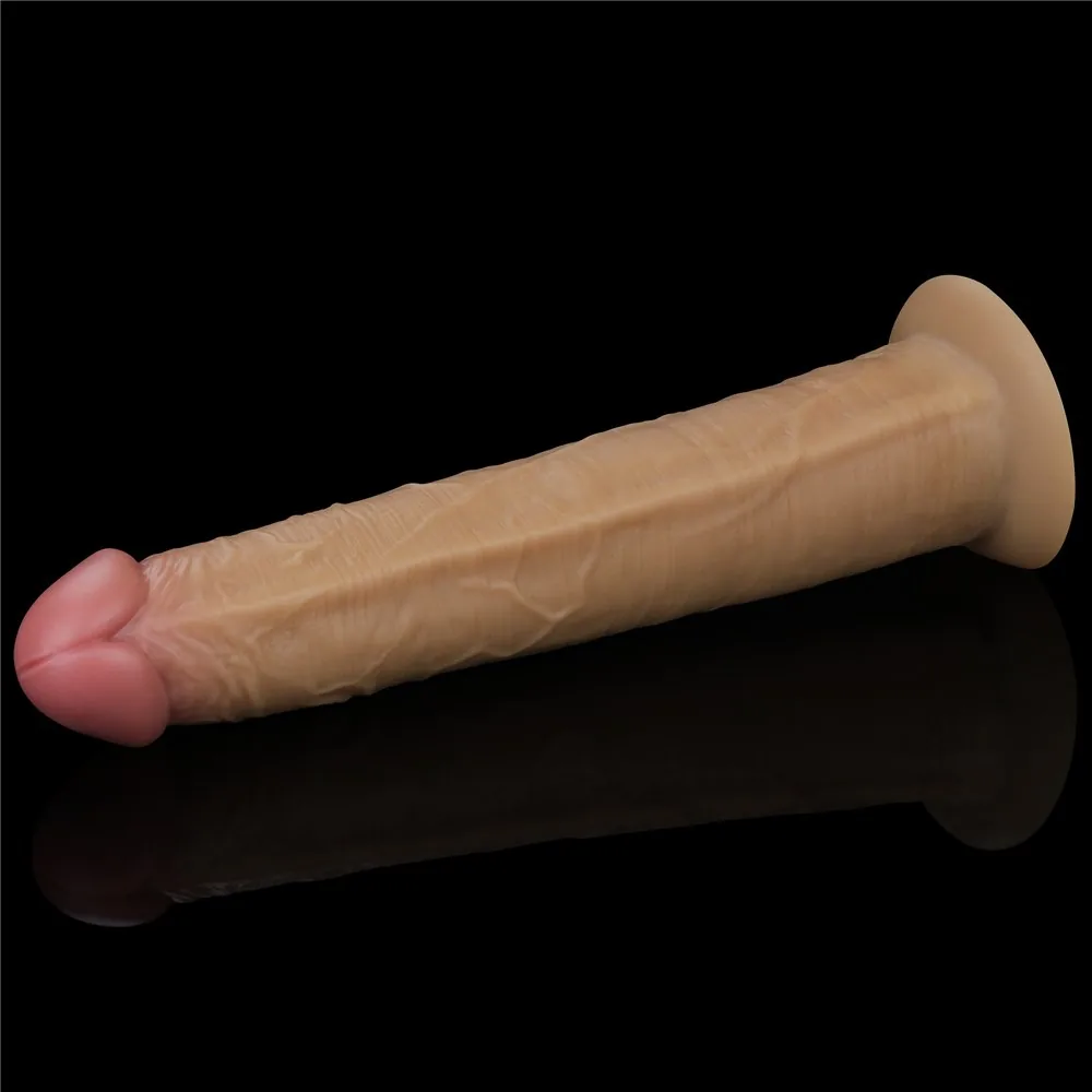 Vibrátor Lovetoy Dual Layered Platinum Silicone Rotator 10" – Obrázok 8