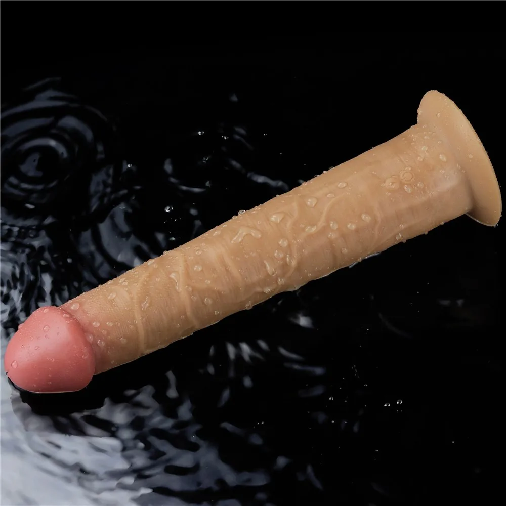 Vibrátor Lovetoy Dual Layered Platinum Silicone Rotator 10" – Obrázok 16