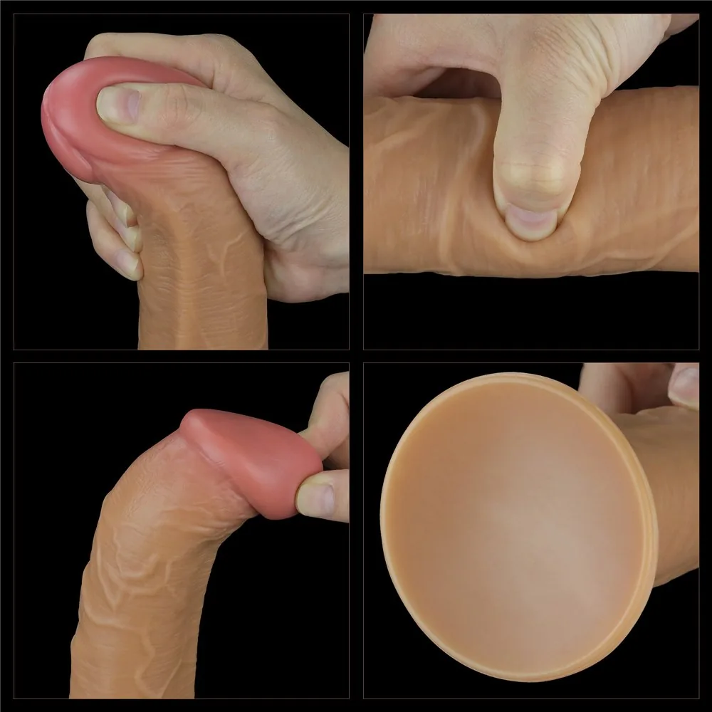 Vibrátor Lovetoy Dual Layered Platinum Silicone Rotator 10" – Obrázok 20