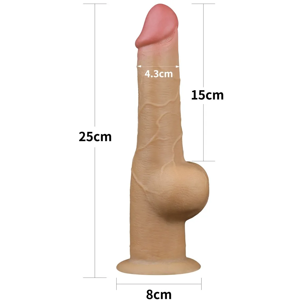 Dildo Lovetoy Dual Layered Handle Cock 9,5" – Obrázok 11