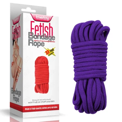 Bondážne lano Fetish 10 m fialové